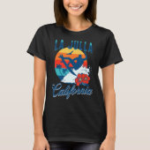 La Jolla California Beach Surf Summer Vacation Vin T-shirt (Voorkant)