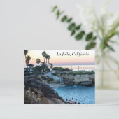 La Jolla California Coast Briefkaart (Staand voorkant)