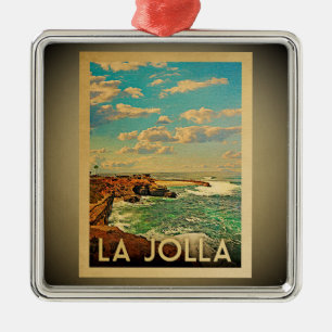 La Jolla California Ornament Vintage Travel