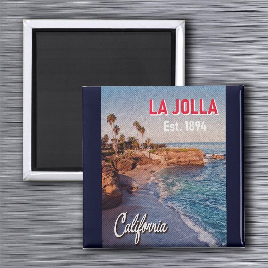 La Jolla California  Palm Trees Souvenirs Magneet