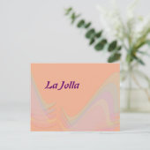 La Jolla California Pastel Wings Briefkaart (Staand voorkant)