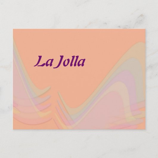 La Jolla California Pastel Wings Briefkaart (Voorkant)