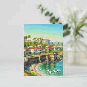 La Jolla California Reizen Briefkaart (Staand voorkant)