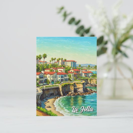 La Jolla California Reizen Briefkaart (Staand voorkant)