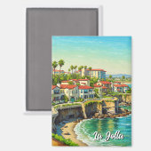 La Jolla California Reizen Magneet (Voorkant / Achterkant)