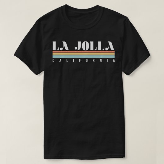 La Jolla California Retro  T-shirt (Design voorkant)
