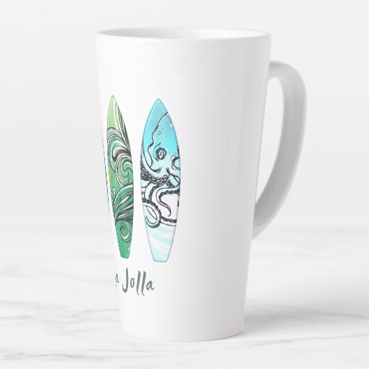 La Jolla California Surfboards Latte Mok (Rechterhoek)