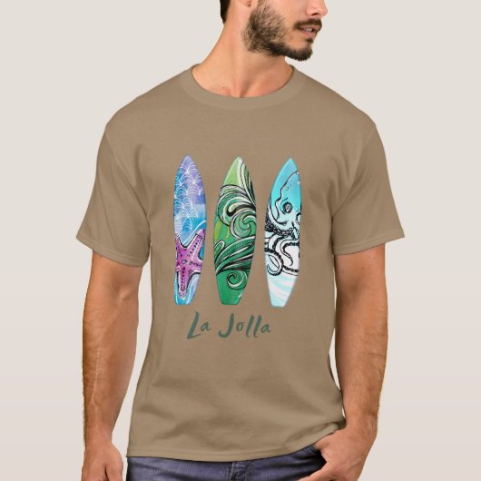 La Jolla California Surfboards T-shirt (Voorkant)