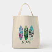 La Jolla California Surfboards Tote Bag (Achterkant)