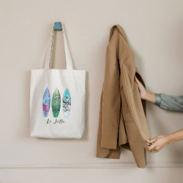 La Jolla California Surfboards Tote Bag