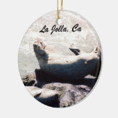 La Jolla California Travel Vacation Photo Keramisch Ornament (Links)