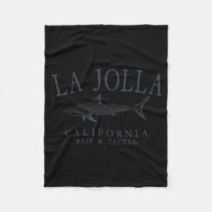 La jolla californië retro leisteen kunst vissen fleece deken