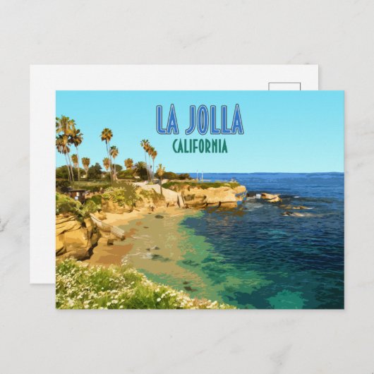 La Jolla Cove Beach San Diego California  Briefkaart (Voorkant / Achterkant)