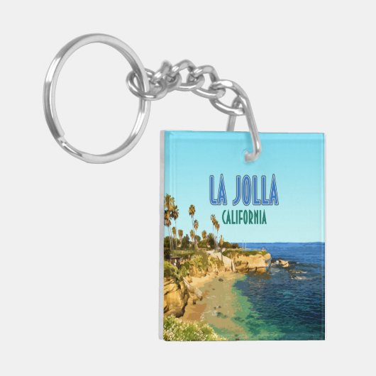La Jolla Cove Beach San Diego California  Sleutelhanger (Voorkant Links)