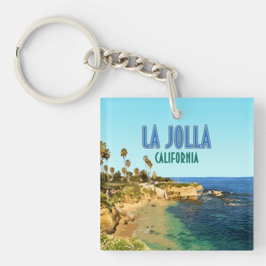 La Jolla Cove Beach San Diego California  Sleutelhanger (Voorkant)