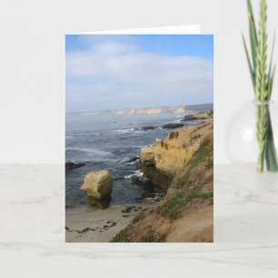 La Jolla Cove Beach Seabirds Custom Wenskaarten Kaart