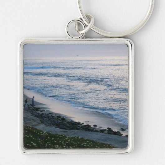 La Jolla Cove Beach Sunset Custom Sleutelhanger (Voorkant)