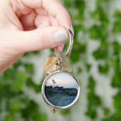 La Jolla Cove Beach Sunset Custom Sleutelhanger (Hand)