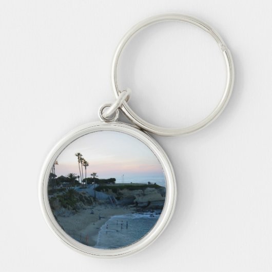La Jolla Cove Beach Sunset Custom Sleutelhanger (Voorkant)