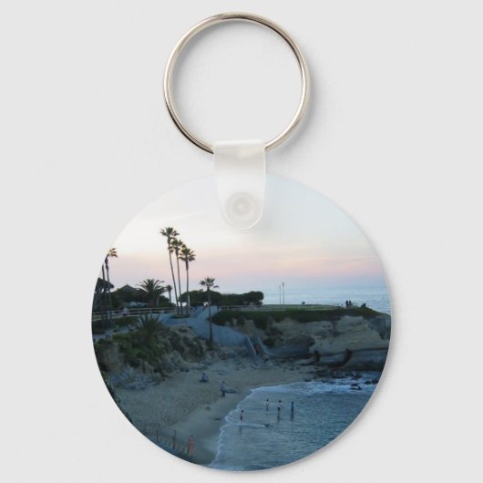 La Jolla Cove Beach Sunset Custom Sleutelhangers (Voorkant)