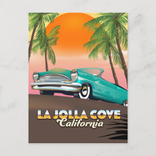 La Jolla Cove California Reisposter Briefkaart