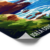 La Jolla Cove California vintage reisplaats Poster (Hoek)