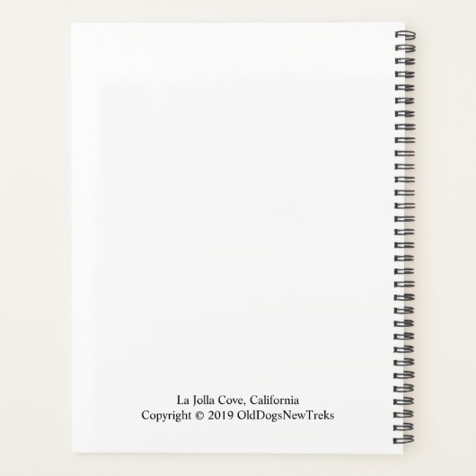 La Jolla Cove, Californië Planner (Achterkant)