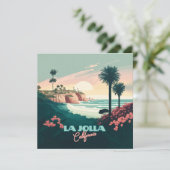 La Jolla Cove San Diego California Retro (Staand voorkant)