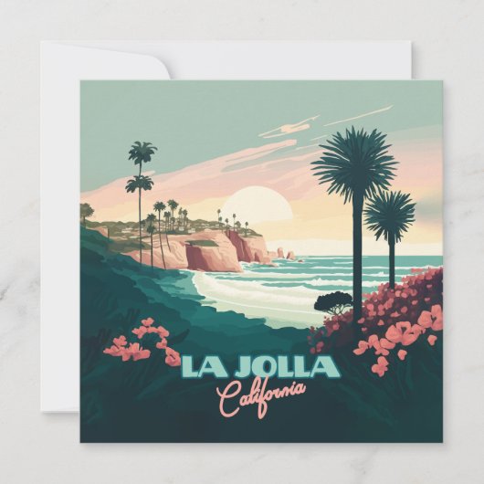 La Jolla Cove San Diego California Retro (Voorkant)