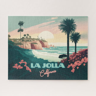 La Jolla Cove San Diego California Retro Legpuzzel