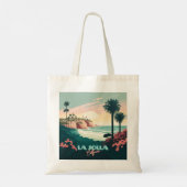 La Jolla Cove San Diego California Retro Tote Bag (Achterkant)