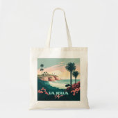 La Jolla Cove San Diego California Retro Tote Bag (Voorkant)