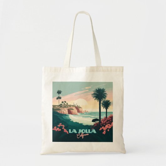 La Jolla Cove San Diego California Retro Tote Bag (Voorkant)