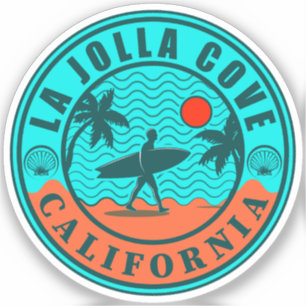 La Jolla Cove San Diego California Souvenirs Sticker