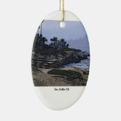 La Jolla Cove Uitzicht Keramisch Ornament (Rechts)