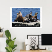 La Jolla Cove Zee Lions Poster (Thuiskantoor)