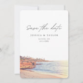 La Jolla Custom Photo Save the Date Kaart (Voorkant)