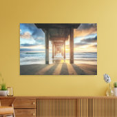 La Jolla, de piriem van de critici op zonsondergan Canvas Afdruk (Insitu (Woonkamer))