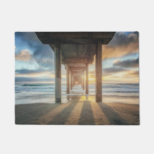 La Jolla, de piriem van de critici op zonsondergan Deurmat
