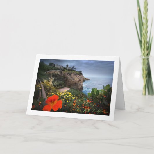 La Jolla Nasturtiums Bedankkaart (Voorkant)