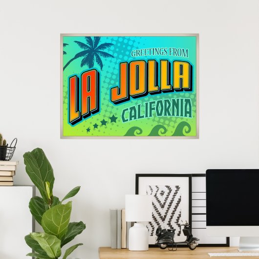 LA JOLLA POSTER (Thuiskantoor)