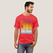 La Jolla San Diego 80s Retro kleuren strepen T-shirt (Voorkant volledig)