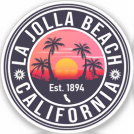 La Jolla San Diego California Sunset Souvenirs Sticker
