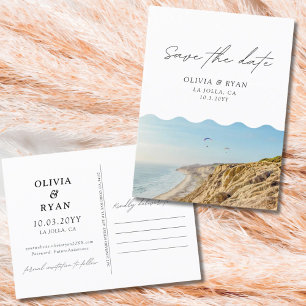 La Jolla Save the Date Briefkaart Torrey Pines