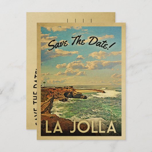 La Jolla Save the Date Briefkaarten (Voorkant / Achterkant)