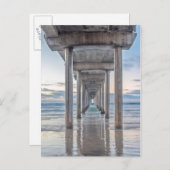 La Jolla, Scripps Pier Briefkaart (Voorkant / Achterkant)