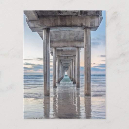 La Jolla, Scripps Pier Briefkaart (Voorkant)