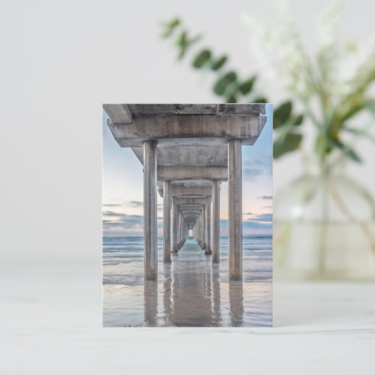 La Jolla, Scripps Pier Briefkaart (Staand voorkant)