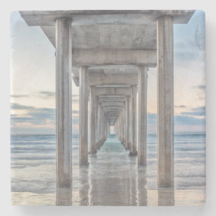 La Jolla, Scripps Pier Stenen Onderzetter