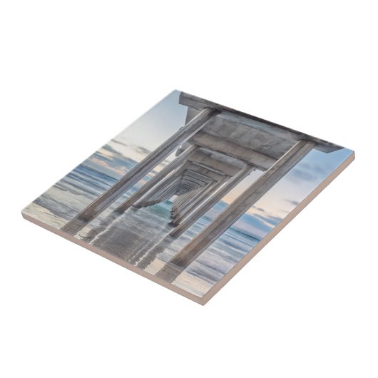 La Jolla, Scripps Pier Tegeltje (Zijkant)